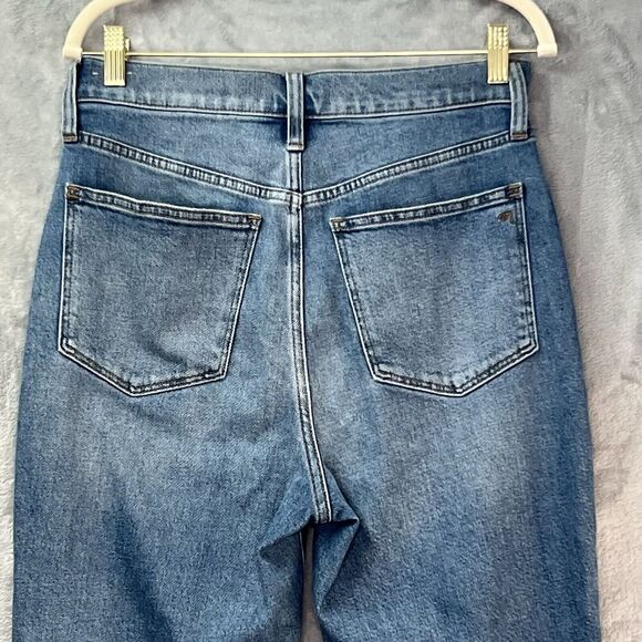 Madewell Women's The Momjean Blue Wash 5 Pocket‎ Style Cotton Mom Jeans Size 27 - Picture 8 of 16